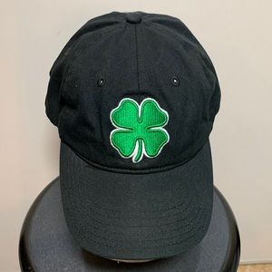 Wild Clover Black Adjustable Strapback Baseball Cap